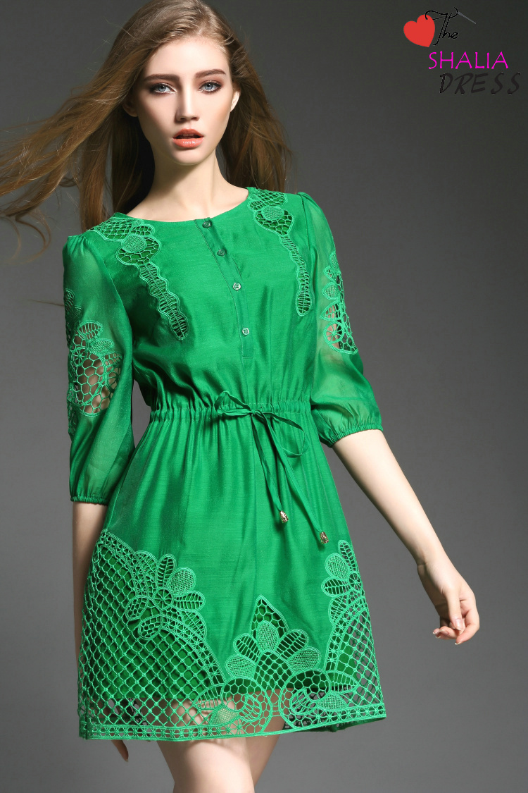 Ml03 Gren Short Sleeve Lace Cotton Casual Plus Size Work Petite Woman Summer Clothing Girl Trendy Sundress 2015 Online Dress